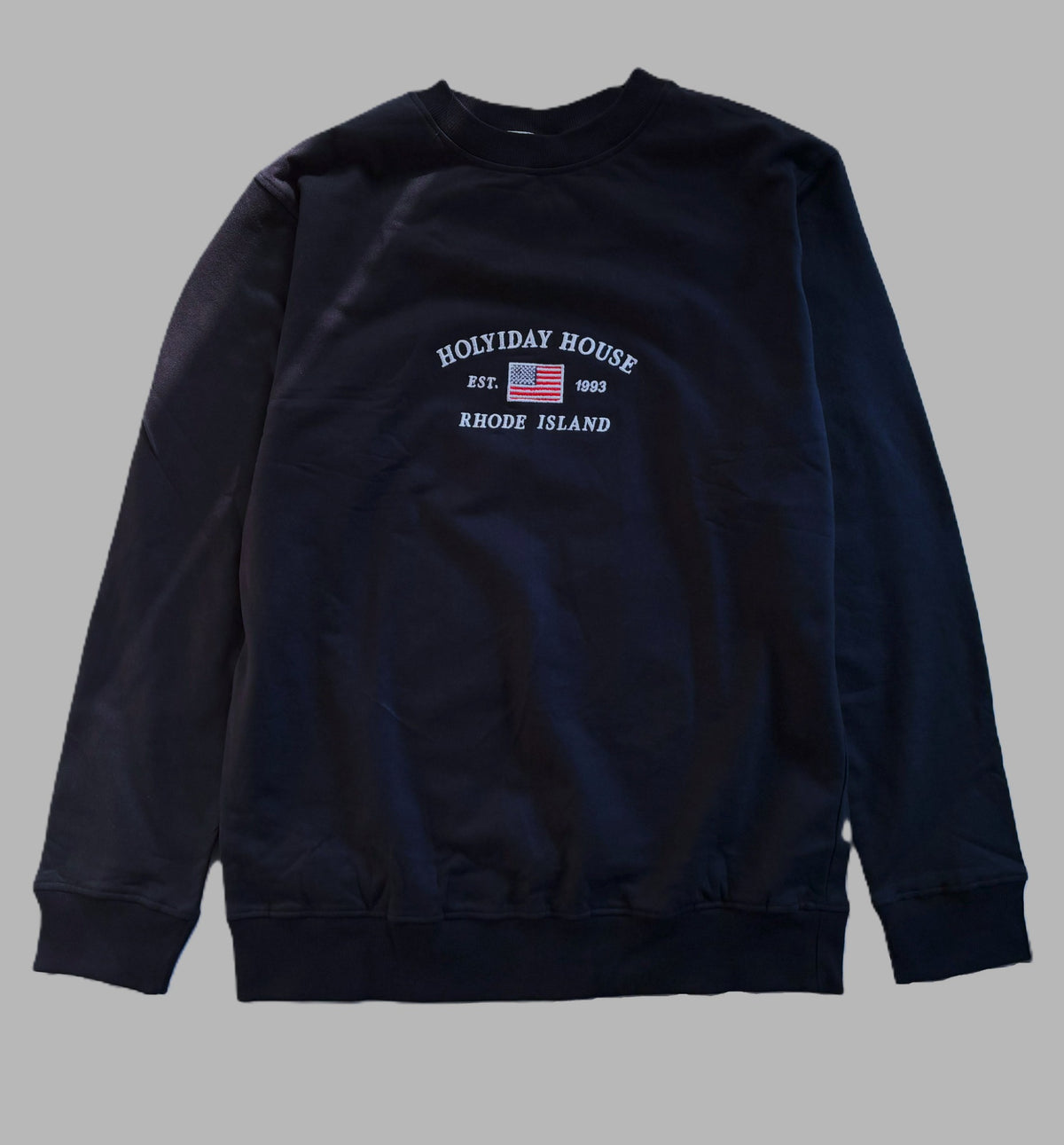 Original Navy Collegiate embroidered sweatshirt photograph