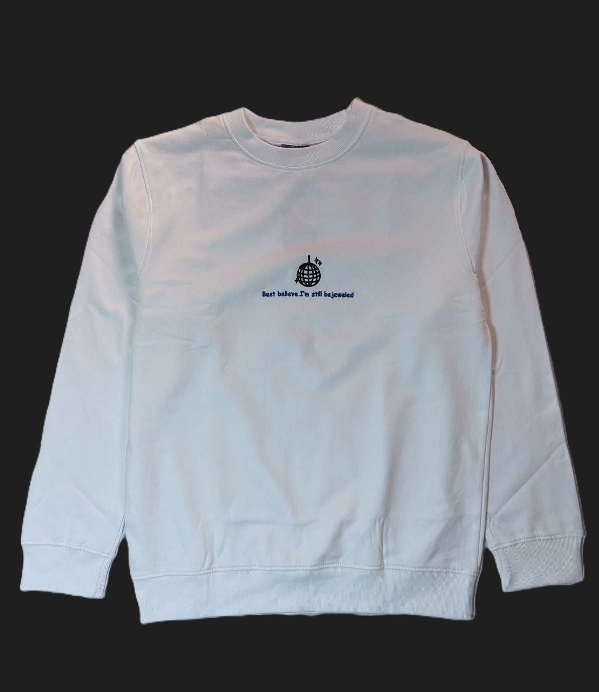Original Bejeweled embroidered sweatshirt photograph
